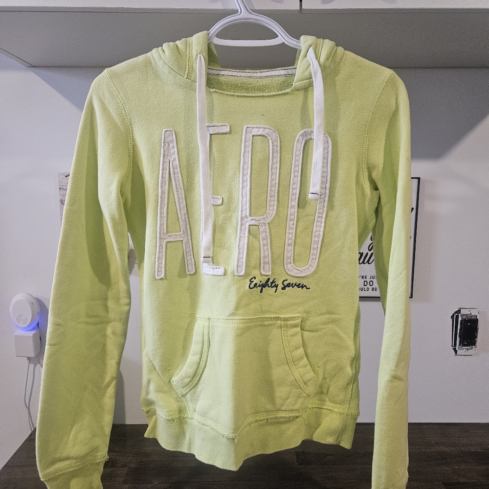 Aeropostale Lime Green Hoodie